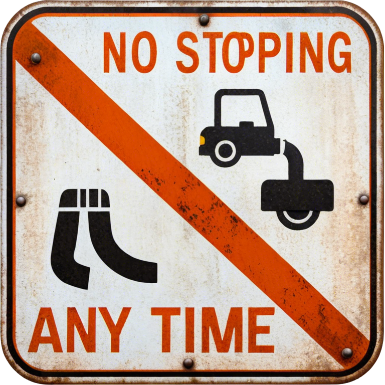 No Stopping Sign